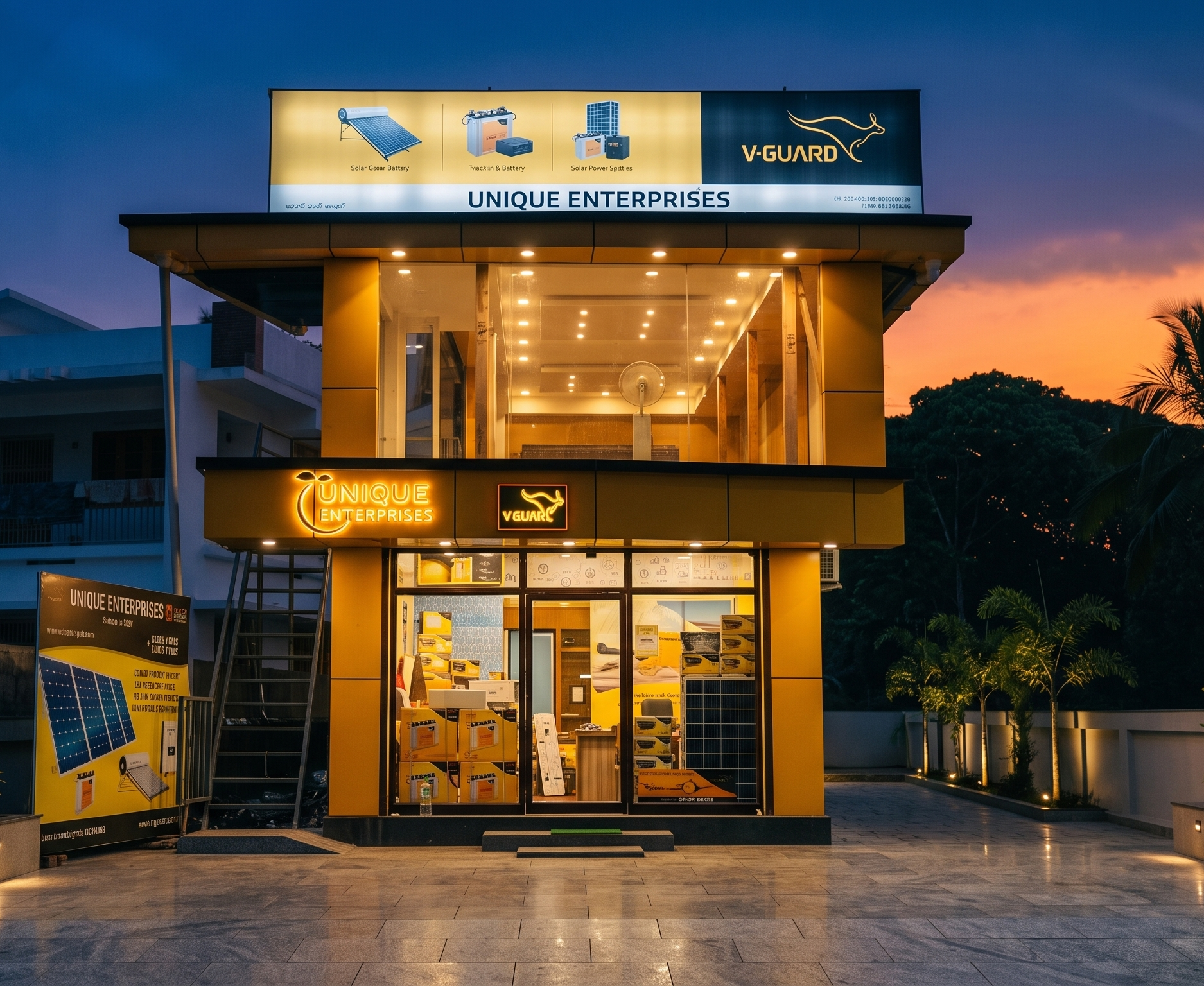 Unique Enterprises Showroom Front Exterior View